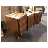 Assorted  Wooden cabinets various sizes  Customer Returns See Pictures