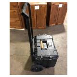 RIDGID Pro Gear System Gen 2.0 Stackable 25 in All Terrain Rolling Tool Box with 9 in. Wheels  Customer Returns See Pictures