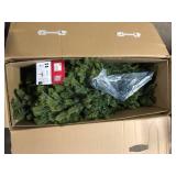 Home Accents Holiday 7.5 ft. Willow Creek Spruce LED Pre-Lit Artificial Christmas Tree T14 Customer Returns See Pictures