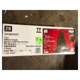 Home Accents Holiday 7.5 ft. Willow Creek Spruce LED Pre-Lit Artificial Christmas Tree T14 Customer Returns See Pictures