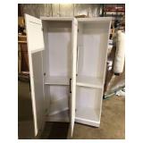 Lot of SAUDER HomePlus Soft White Pantry with Reversible Door One Unit Damaged Customer Returns See Pictures