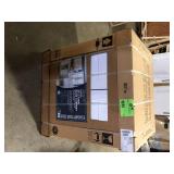 Hampton Bay Shaker 30 in. W x 24 in. D x 34.5 in. H Assembled Sink Base Cabinet in Satin White Customer Returns See Pictures
