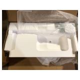 Getpro 42 in. W x 22 in. D Solid Surface White Rectangular Right Single Sink Bath Vanity Top and Basin with 1.38 in. Backsplash Customer Returns See Pictures