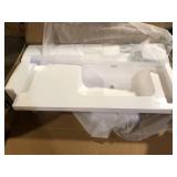 Getpro 42 in. W x 22 in. D Solid Surface White Rectangular Right Single Sink Bath Vanity Top and Basin with 1.38 in. Backsplash Customer Returns See Pictures