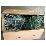 Home Decorators Collection 7.5 ft. Grand Duchess Twinkling Balsam Fir Flocked LED Pre-Lit Artificial Christmas Tree T26 Customer Returns See Pictures