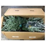 Home Decorators Collection 7.5 ft. Grand Duchess Twinkling Balsam Fir Flocked LED Pre-Lit Artificial Christmas Tree T26 Customer Returns See Pictures