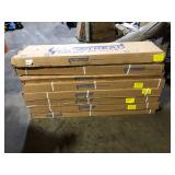 8 Boxes of  Cap A Tread Lakeside Hill Oak 47 in. L x 12.15 in. W x 57.91 mm T Vinyl Overlay Stair Tread and Reversible Riser Kit Customer Returns See Pictures