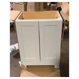 25 in. Single Sink Pearl Gray Bath Vanity  No Top Included Customer Returns See Pictures