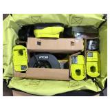 RYOBI ONE+ 18V Cordless 6-Tool Combo Kit with 1.5 Ah Battery, 4.0 Ah Battery, and Charger  Customer Returns See Pictures  Customer Returns See Pictures