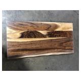 6 ft. L x 25 in. D Finished Saman Solid Wood Butcher Block Countertop in with Live Edge Customer Returns See Pictures