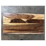 6 ft. L x 25 in. D Finished Saman Solid Wood Butcher Block Countertop in with Live Edge Customer Returns See Pictures