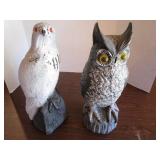 Owl & Falcon Decoys