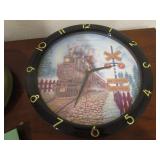 Railroad Spittoon, Key, Clock