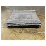 LOT OF 18 Ghankopd Carpet Tiles Commercial Heavy Duty Grain Carpet Squares with Adhesive Stickers Effortless Cleaning Flooring Over Carpet Indoor for Home Office Hotel 24x24inch (Light Grey +Grain)