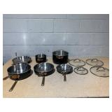 Viking Cast Black Multi-Ply 3-Ply Black and Copper 10-Piece Cookware Set