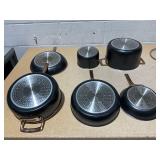 Viking Cast Black Multi-Ply 3-Ply Black and Copper 10-Piece Cookware Set