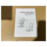 Wishcans Aluminium Electric Lift Chair for Elderly, 500lbs Capacity Bath Tub Lift Chairs, Assist Devices Lift Seniors from Floor, PU Foam Cushion, Foldable, Waterproof, Blue