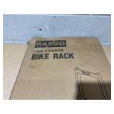 RAXGO Garage Bike Rack, Freestanding 2 Bicycle Storage with Adjustable Hooks