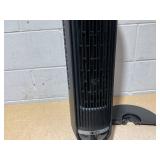 Dreo Nomad 36" Quiet Bladeless Oscillating Tower Fan Black/Silver: ETL Listed, 8 Speeds, Remote, Electric, 100-300 sq. ft.
