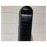 Dreo Nomad 36" Quiet Bladeless Oscillating Tower Fan Black/Silver: ETL Listed, 8 Speeds, Remote, Electric, 100-300 sq. ft.