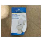 AquaSense Raised Toilet Seat with Lid, White, 4 in.