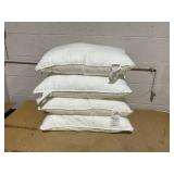 LOT OF 4 Beckham Hotel Collection Bed Pillows Down Alternative