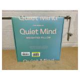 Quiet Mind Weighted Pillow for Adults 9 Lbs - Machine Washable (Medium, Agave Green)