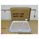 KOLA PANDA Dog Potty Tray, 23.6"x17.7" Indoor Pet Pee Pad Holder