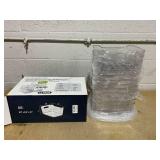 LANDNEOO 12 PACK Multi-Use Clear Plastic Storage Bins for Organizing