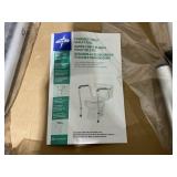 Medline Toilet Safety Rail For Seniors with Easy Installation, Height Adjustable Toilet Safety Frame