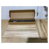 LOT OF 3 EALLRINEC Floating Shelves, 24 Inches, Easy to Install, Wall Mounted, Rustic Wood for Décor