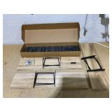 LOT OF 3 EALLRINEC Floating Shelves, 24 Inches, Easy to Install, Wall Mounted, Rustic Wood for Décor