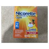 Nicorette 2 mg Nicotine Gum to Quit Smoking - Fruit Chill Flavored Stop Smoking Aid, 100 Count
