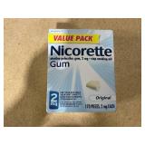Nicorette Nicotine Gum Stop Smoking Aid, 2 mg, White Ice Mint Flavor