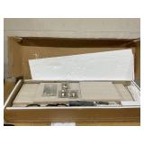 45" Dusty Gray Oak 3 Door Shoe Cabinet