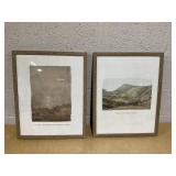 LOT of 2 Framed Wall Decor, Measures 16" x  20"