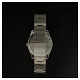 Seiko 6N52-00A0 Date St.Steel Sapphire White Silver Gold Quartz Mens Watch Wrist Size (including the watch head) 19cm