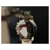 Dean Chronograph Gold-Tone Stainless Steel Watch Case Size: 45MM (Needs Battery, Small Scratches on Band)