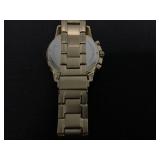 Dean Chronograph Gold-Tone Stainless Steel Watch Case Size: 45MM (Needs Battery, Small Scratches on Band)