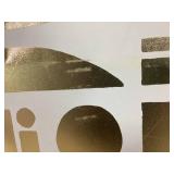 Threshold Modern Wall Art Canvas Abstract Set of 2 24"x30" Canvases Gold