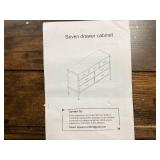 7 Drawer Cabinet Rustic Wood