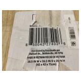 Mainstays 28"H Backless Stool Black Metal Base with Natural Wood Seat