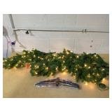 Costway 6 FT/7.5 FT Pre-Lit Hinged Artificial Christmas Tree w/ 648/796 Tips & 270/350 LED Lights, Green