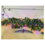 Costway 6 FT/7.5 FT Pre-Lit Hinged Artificial Christmas Tree w/ 648/796 Tips & 270/350 LED Lights, Green