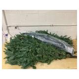 Holiday Time 12ft Pre-Lit Rockford Sure-Lit Pole Slim Pine Christmas Tree, 800 LED, Green