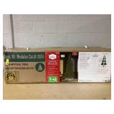 Holiday Time 12ft Pre-Lit Rockford Sure-Lit Pole Slim Pine Christmas Tree, 800 LED, Green