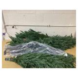 Holiday Time 12ft Pre-Lit Rockford Sure-Lit Pole Slim Pine Christmas Tree, 800 LED, Green
