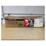 Holiday Time 7.5ft Pre-Lit Flocked Lakewood Spruce Artificial Christmas Tree, 300 LED, Warm White, 7.5