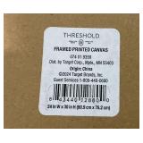 LOT OF 2 Threshold Framed Printed Canvas 24in w x30in h