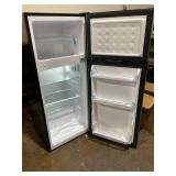 Vissani 4.5 cu. ft. 2-Door Mini Refrigerator in Platinum Steel with Freezer